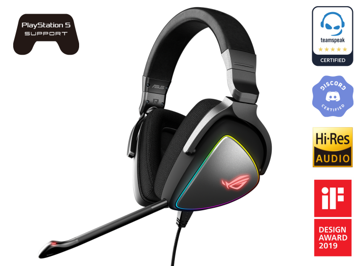 Компьютерная гарнитура ASUS ROG Delta Type-C, черный